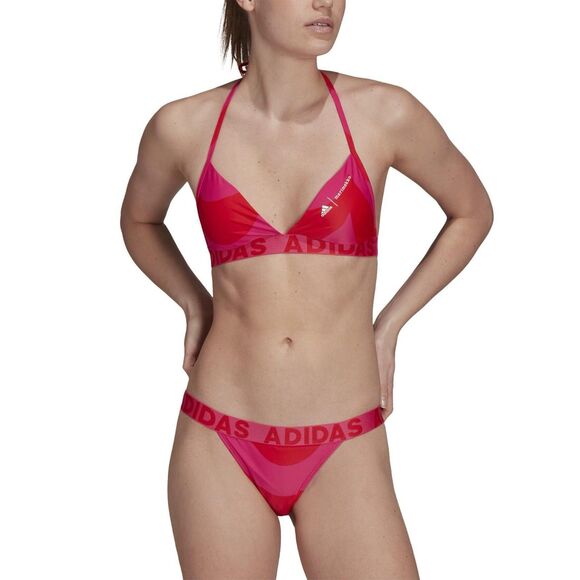 adidas Women's Marimekko Laine Two Piece Bikini Set Swimsuit Real Magenta Sz M/L - Picture 1 of 12